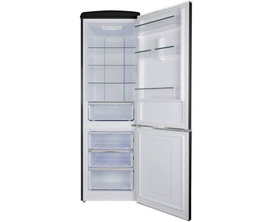 Frigelux CBNF330RND Retro Ledusskapis 190cm Melns Ledusskapji