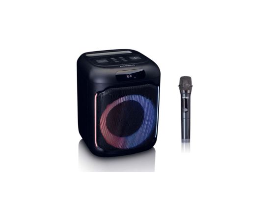 Skaļrunis Lenco PA-101BK Compact IPX4 Party Speaker + Wireless Microphone Bezvadu skaļruņi
