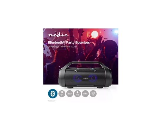 Skaļrunis Nedis Party BoomBox 3 36W Black Bezvadu skaļruņi
