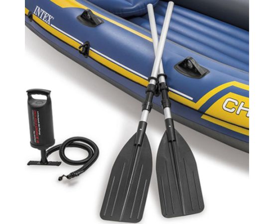 PONTON DMUCHANY 3 OSOBOWY CHALLENGER 3 INTEX WIOSŁA POMPKA Laivas