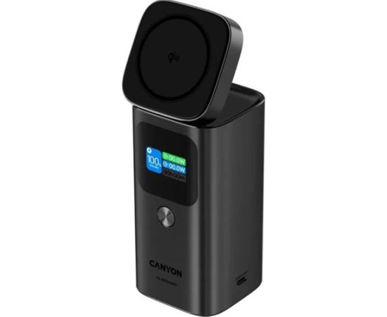 Canyon OnPower 150, 15 000 mAh, USB-A, USB-C, Qi2, dark gray - Power bank Power Banks