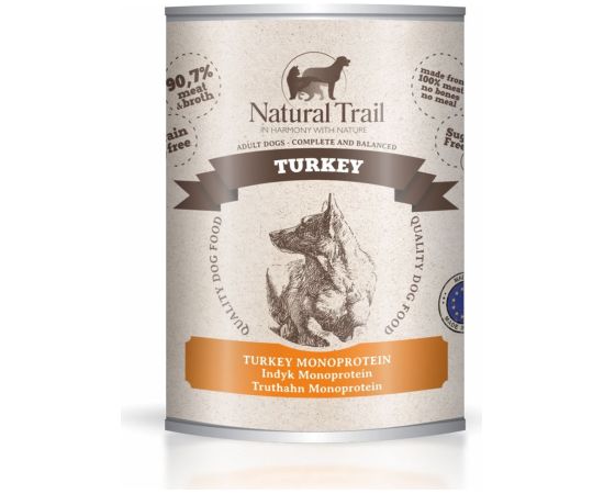 NATURAL TRAIL Mono Turkey - wet dog food - 800g Suņu barība