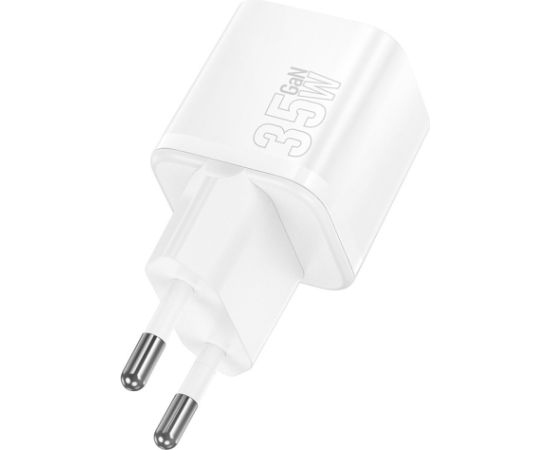 Charger Hoco N66 35W GaN USB-C white Telefonu lādētāji 220v