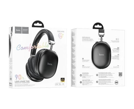 Wireless headphones Hoco W35 Max black Austiņas