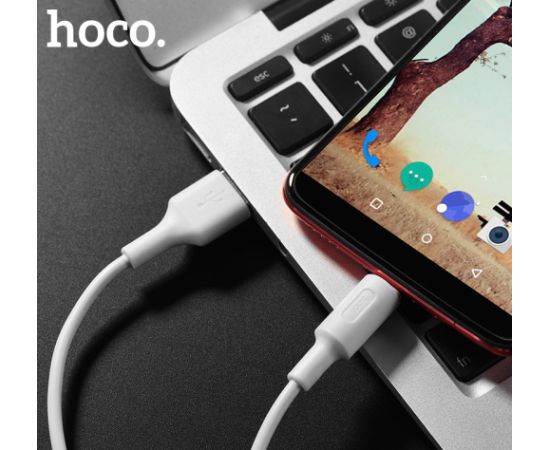 USB cable Hoco X25 Type-C 1.0m white Data USB kabeļi