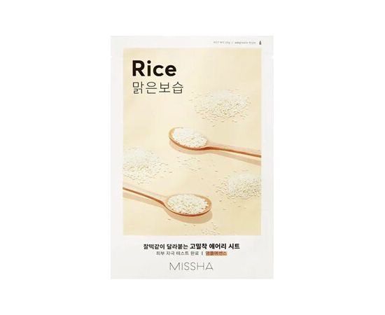 Missha Rice Airy Fit Sheet Mask  19.0g Sejas kopšana