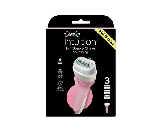 Wilkinson Sword Soap and Shave Nourishing 2in1 - Holicí strojek + 3 hlavice Духи и косметика