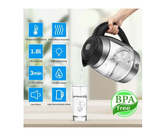 ForMe FKG-458 Cordless Electric Kettle 1,8 L Чайники (электрические)