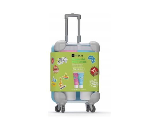 HISKIN Travel set in a mini suitcase (body lotion 30ml + shower gel 30ml) Ķermeņa kosmētika