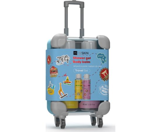 HiSkin HISKIN Travel Size Set in a suitcase - shower gel and body lotion 2x75 ml Ķermeņa kosmētika
