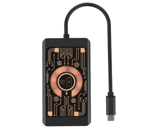 Qualo QTPB5-HUB-18 Hubs 9 in 1 USB-C / 2x USB-A / RJ-45 / VGA / D-Sub / HDMI / 3.5mm Jack USB / Type-C Hub