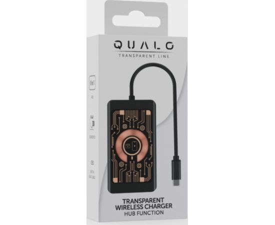 Qualo QTPB5-HUB-18 Hubs 9 in 1 USB-C / 2x USB-A / RJ-45 / VGA / D-Sub / HDMI / 3.5mm Jack USB / Type-C Hub