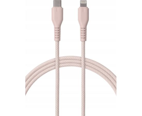 Qualo QKN-CL-16 Kabelis USB-C - Lightning 12W / 1.5m / rozā Data USB kabeļi
