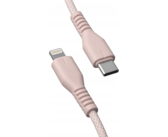 Qualo QKN-CL-16 Kabelis USB-C - Lightning 12W / 1.5m / rozā Data USB kabeļi