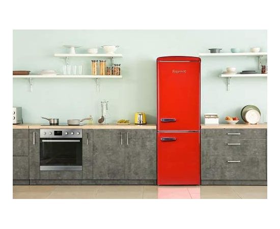 Frigelux CB255RRD Ledusskapis 183cm Sarkans Ledusskapji