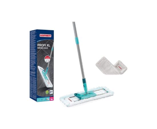 Leifheit Grīdas birste ar saliekamu kātu kastē Profi XL micro duo 42cm + main. lupata Profi XL Superduster 42cm Telpu uzkopšana