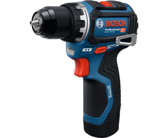 Bosch Powertools cordless drill/driver GSR 12V-32 Professional, 12Volt (blue/black, 2x Li-ion battery 2.0Ah, 24-piece accessory set, tool bag) Jaunumi -Dārzam