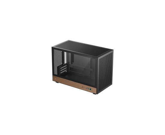 Deepcool Case CH260 Wood Black Micro Tower Datoru korpusi