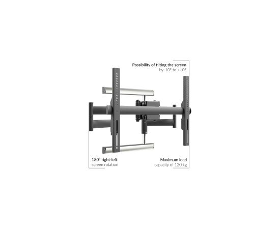 EDBAK Wall mount Heavy Duty Swing Arm Tilt 42-98 " Maximum weight (capacity) 120 kg Black Крепления для телевизоров