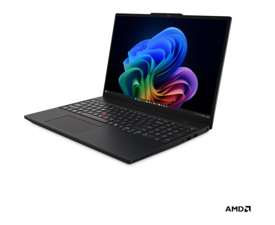 Lenovo ThinkPad T16 G5 AMD Black 16 " IPS WUXGA 1920 x 1200 pixels Anti-glare AMD Ryzen 5 PRO 215 16 GB SODIMM DDR5 Solid-state drive capacity 512 GB AMD Radeon 740M Graphics Windows 11 Pro 802.11be Bluetooth version 5.4 Keyboard language Nordic Keyboard  Portatīvie datori