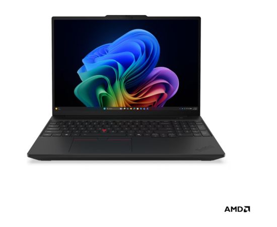 Lenovo ThinkPad T16 G5 AMD Black 16 " IPS WUXGA 1920 x 1200 pixels Anti-glare AMD Ryzen 5 PRO 215 16 GB SODIMM DDR5 Solid-state drive capacity 512 GB AMD Radeon 740M Graphics Windows 11 Pro 802.11be Bluetooth version 5.4 Keyboard language English Keyboard Portatīvie datori