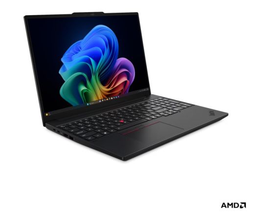 Lenovo ThinkPad T16 G5 AMD Black 16 " IPS WUXGA 1920 x 1200 pixels Anti-glare AMD Ryzen 5 PRO 215 16 GB SODIMM DDR5 Solid-state drive capacity 512 GB AMD Radeon 740M Graphics Windows 11 Pro 802.11be Bluetooth version 5.4 Keyboard language English Keyboard Portatīvie datori