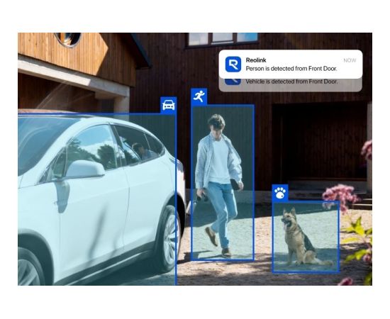 Reolink 4K Wi-Fi 6 Dual-Lens Security Camera TrackMix Series W760 PTZ 8 MP 2.8mm/F1.6 IP65 H.264, H.265 Micro SD, Max. 512 GB Video novērošanas kameras