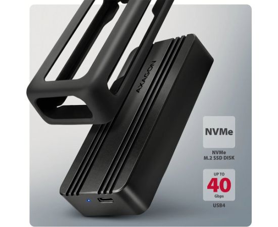 AXAGON EEM2-40G USB-C 40Gbps external enclosure for M.2 NVMe SSD Korpusi ārējiem HDD, SSD