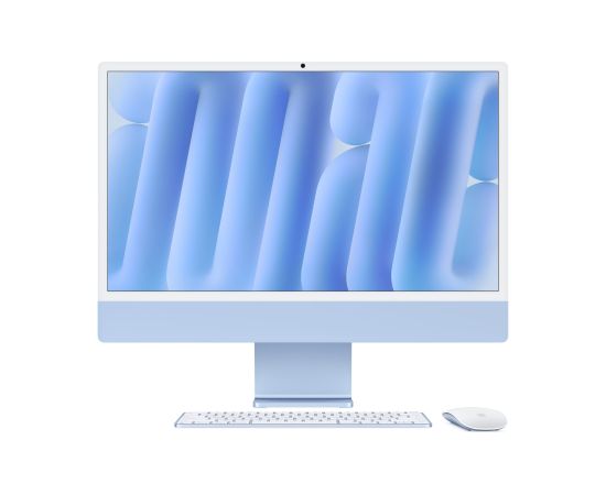 Apple iMac M4 24" 4.5K Retina 10C CPU 10C GPU 16GB 512GB SSD EN Blue Personālie datori