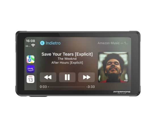 INTERPHONE SYNC55 SMART DISPLAY (CAR PLAY/ANDROID AUTO) Black Austiņas