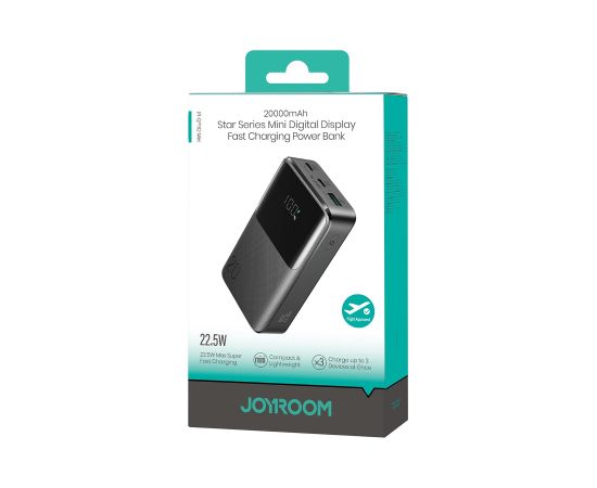 External battery Power Bank Joyroom JR-QP192 Mini 22.5W 20000mAh black Power Banks