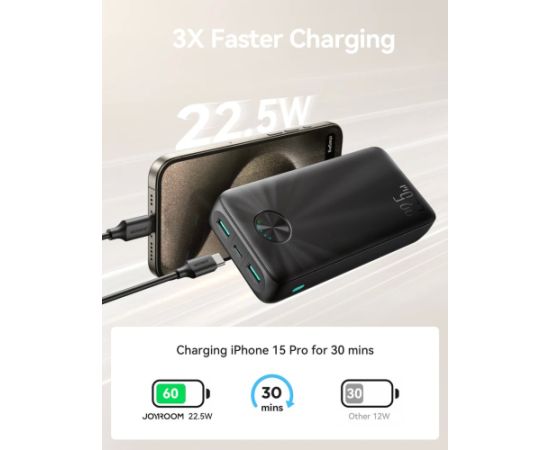 External battery Power Bank Joyroom JR-PBF16 22.5W 20000mAh black Power Banks