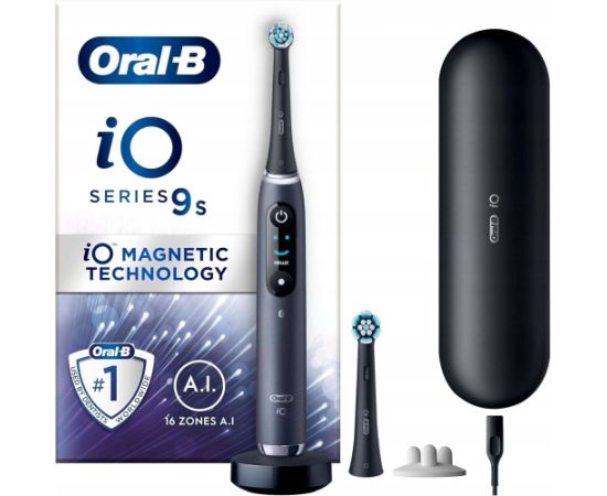 Szczoteczka Oral-B iO Series 9s electric toothbrush, black Elektriskās zobu birstes, irigatori