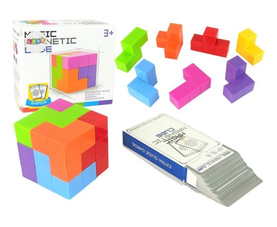 LeanToys Magiczna Kostka Do Układania Magnetyczna 7 El. Конструкторы
