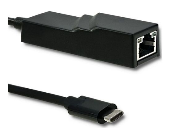 Qoltec Network Adapter USB-C 3.1 | RJ45 | Ethernet | 1000Mb/s Новинки Компьютерная техника
