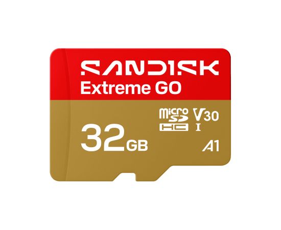 SanDisk Extreme Go - 32 GB - A1 / Video Class V30 / UHS-I U3 - microSDHC UHS-I Atmiņas kartes micro SD SDHC