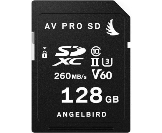 Angelbird AV PRO SD MK2 V60 SDXC 128 GB Class 10 UHS-II/U3 V60 (AVP128SDMK2V60) Atmiņas kartes micro SD SDHC