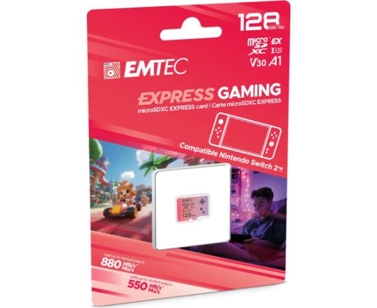 Emtec mICRO SD 128GB UHS-I U3 V30 A1 EXPRESS Карты памяти