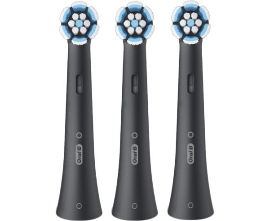 Oral-B iO Gentle Care Black replacement brushes 3pcs, black Uzgaļi elektriskajām zobu birstēm