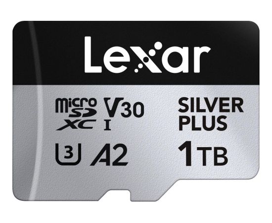 Lexar Professional Silver Plus MicroSDXC 1 TB Class 10 UHS-I/U3 A2 V30 (LMSSIPL001T-BNANG) Карты памяти