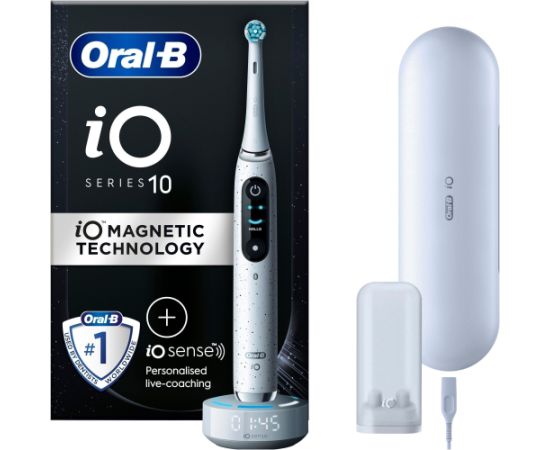 Oral-B iO Series 10 electric toothbrush, white Elektriskās zobu birstes, irigatori