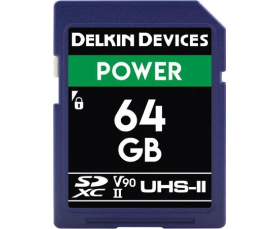 Delkin Power 2000x SDXC 64 GB Class 10 UHS-II/U3 V90 (DDSDG200064G) Карты памяти