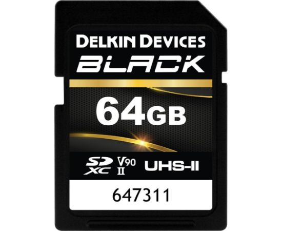 Delkin Black Rugged SDXC 64 GB Class 10 UHS-II V90 (DSDBV9064BX) Карты памяти