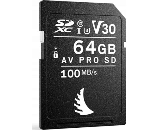 Angelbird AV PRO UHS I 64GB SDXC V30 Memory Card Карты памяти