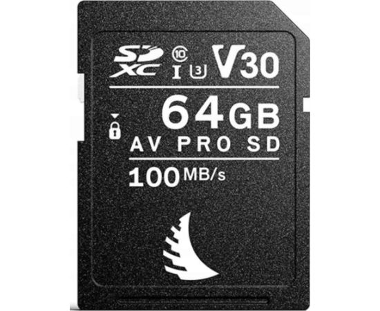 Angelbird AV PRO UHS I 64GB SDXC V30 Memory Card Карты памяти