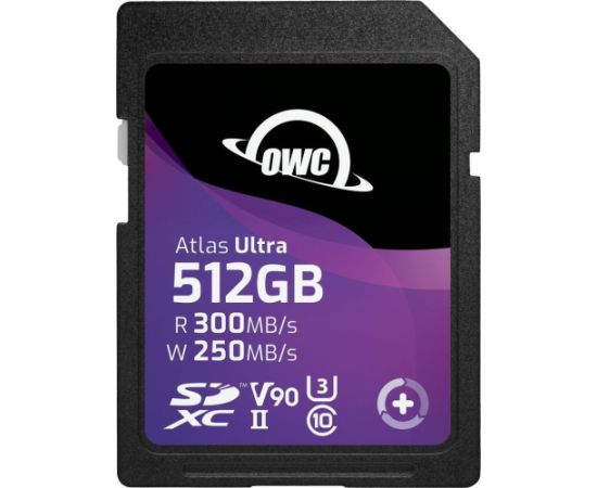 OWC Atlas Ultra SDXC 512 GB Class 10 UHS-II/U3 V90 (OWCSDV90U0512) Atmiņas kartes micro SD SDHC