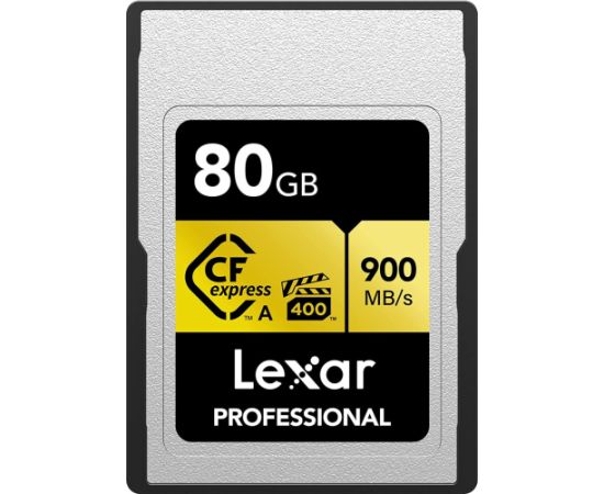 Lexar Professional Gold CFexpress 80 GB  (LCAGOLD080G-RNENG) Atmiņas kartes micro SD SDHC