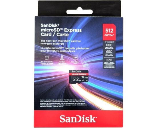 Sandisk 512GB GamePlay microSD Express Memory Card Карты памяти
