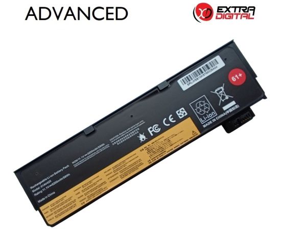 Extradigital Notebook battery LENOVO SB10K97583 01AV425, 5200mAh, Extra Digital Advanced Baterijas portatīvajiem datoriem