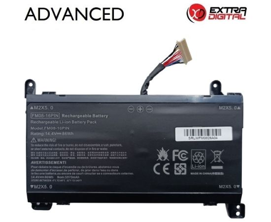 Extradigital Notebook Battery HP FM08, 86Wh, 5973mAh, 16 pin, Extra Digital Advanced Baterijas portatīvajiem datoriem